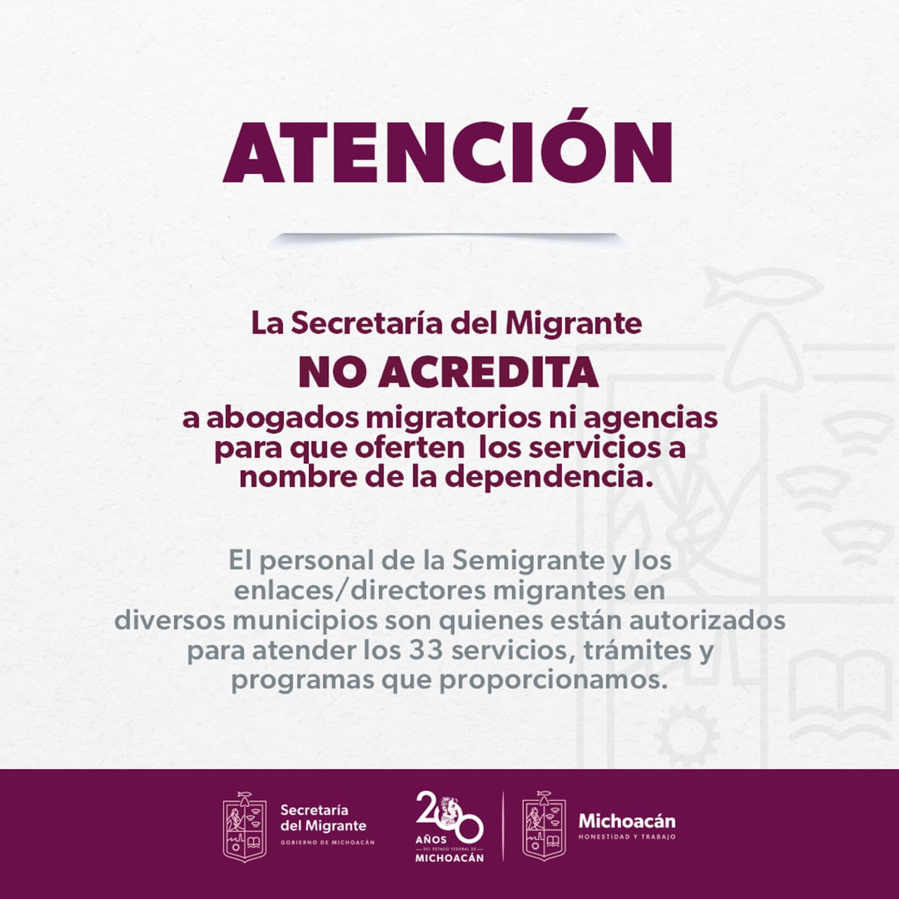 Mora Covarrubias comentó que existen dos vías para la solicitud de servicios en la Secretaría del Migrante.